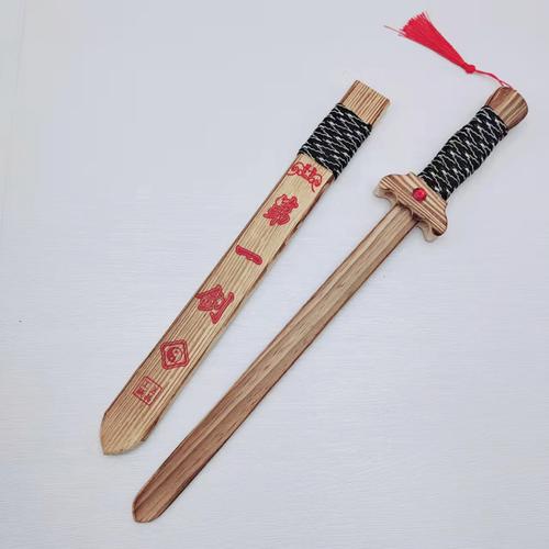 批发旅游景区工艺品 绕带第一剑 儿童玩具木质刀剑 绕绳第一剑
